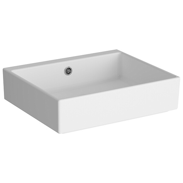 Раковина накладная фарфоровая прямоугольная 38х45 см белая Vitra ArchiPlan 7403B003-0012 - изображение 1