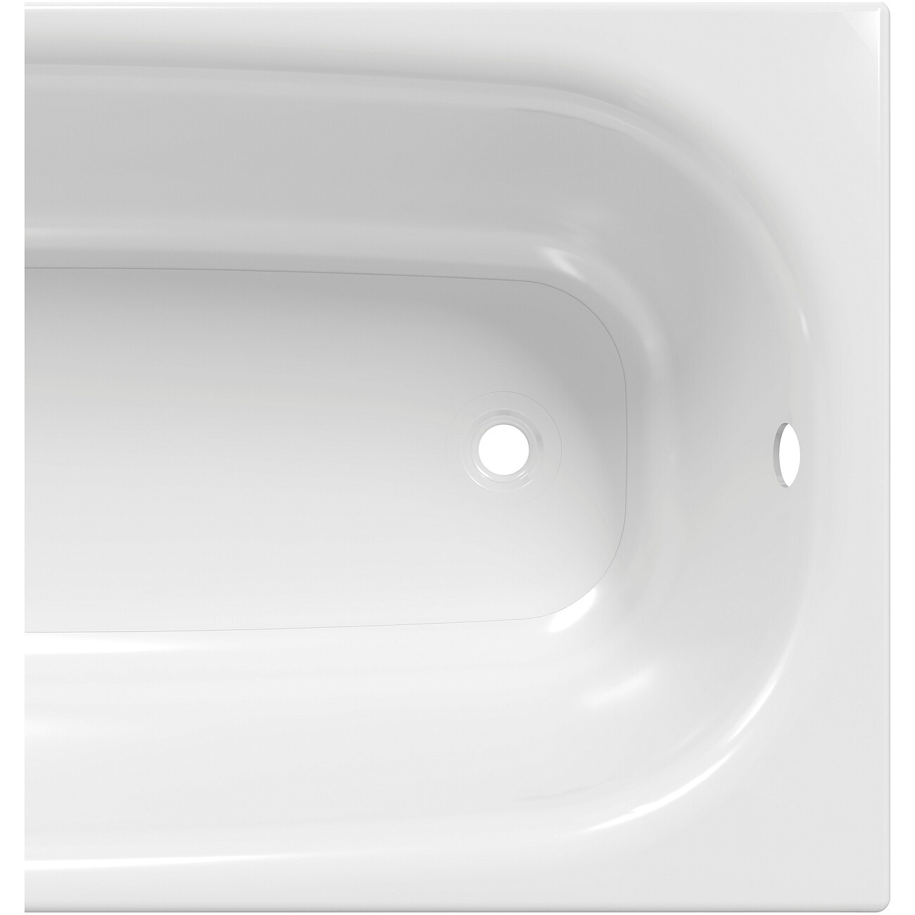Ванна акриловая 150x70 см белая Diwo "Анапа" Щ0000055219, Щ0000048583 - изображение 9
