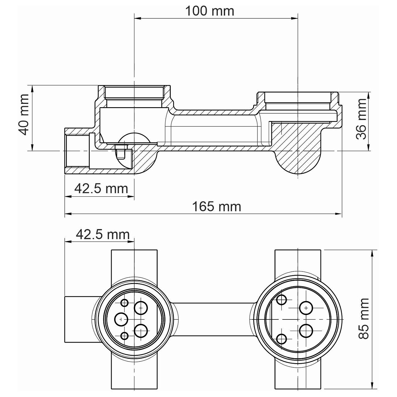 Смеситель для душа встраиваемый однорычажный черный Wasserkraft Elbe 7471 - изображение 3