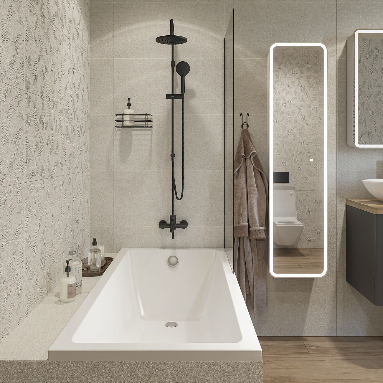 Ванна акриловая 170х75 см белая Stworki "Карлстад" HWKAA-170-075W-A, HWKAA-170-075W-R - изображение 7