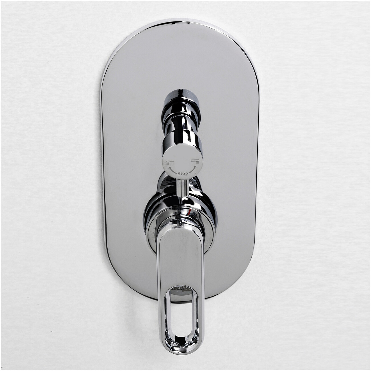 Смеситель для ванны и душа встраиваемый из латуни хром Wasserkraft 1841 - изображение 2