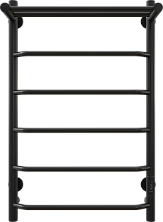 Полотенцесушитель электрический с полкой 80х50 см черный Ewrika &quot;Сафо БРР&quot;