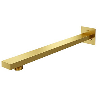 Излив для душа настенный верхний из латуни матовое золото Wasserkraft A180