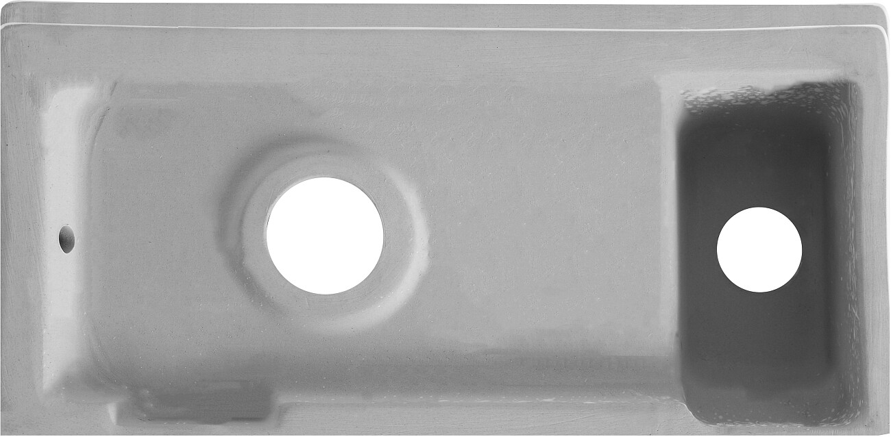 Рукомойник подвесной фарфоровый прямоугольный 19х37 см белый Stworki "Нарвик" NR-01rn - изображение 6