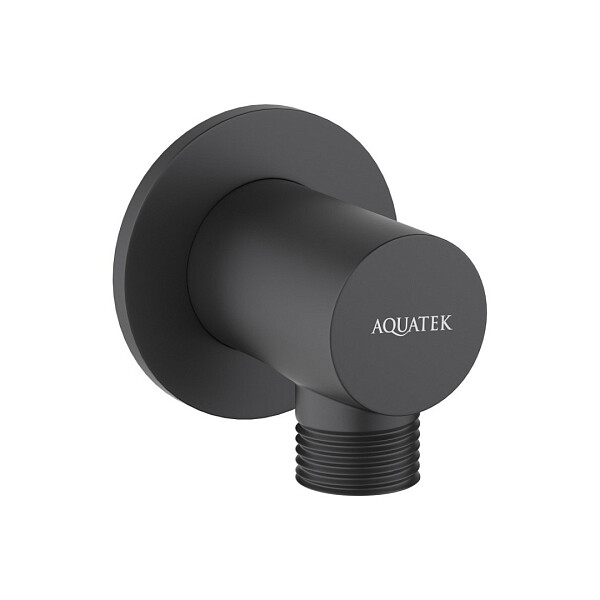 Шланговое подсоединение черное матовое Aquatek AQ2456MB - изображение 1