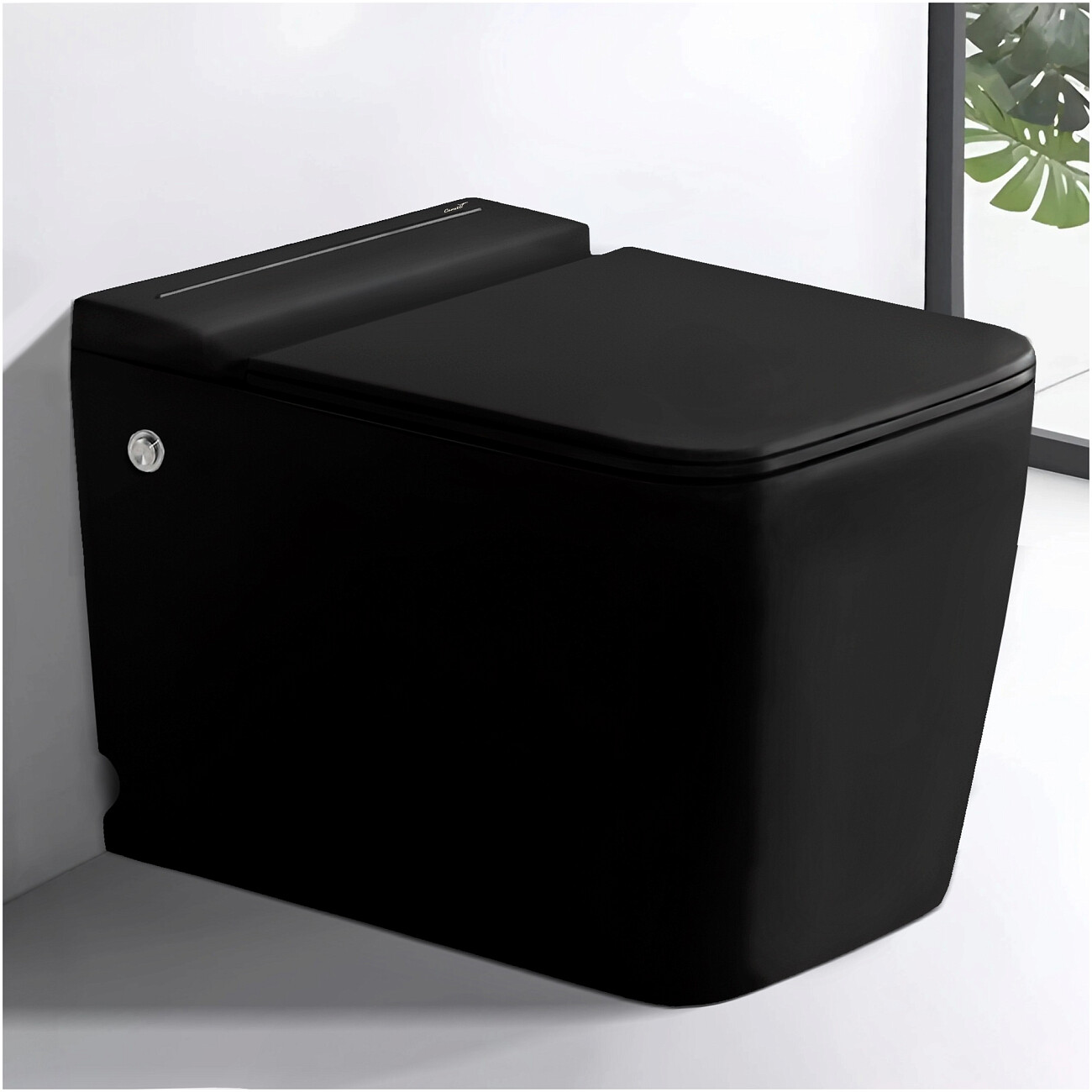 Унитаз напольный с импульсным смывом черный матовый Cerutti SPA Maiella Pulse MB - изображение 3