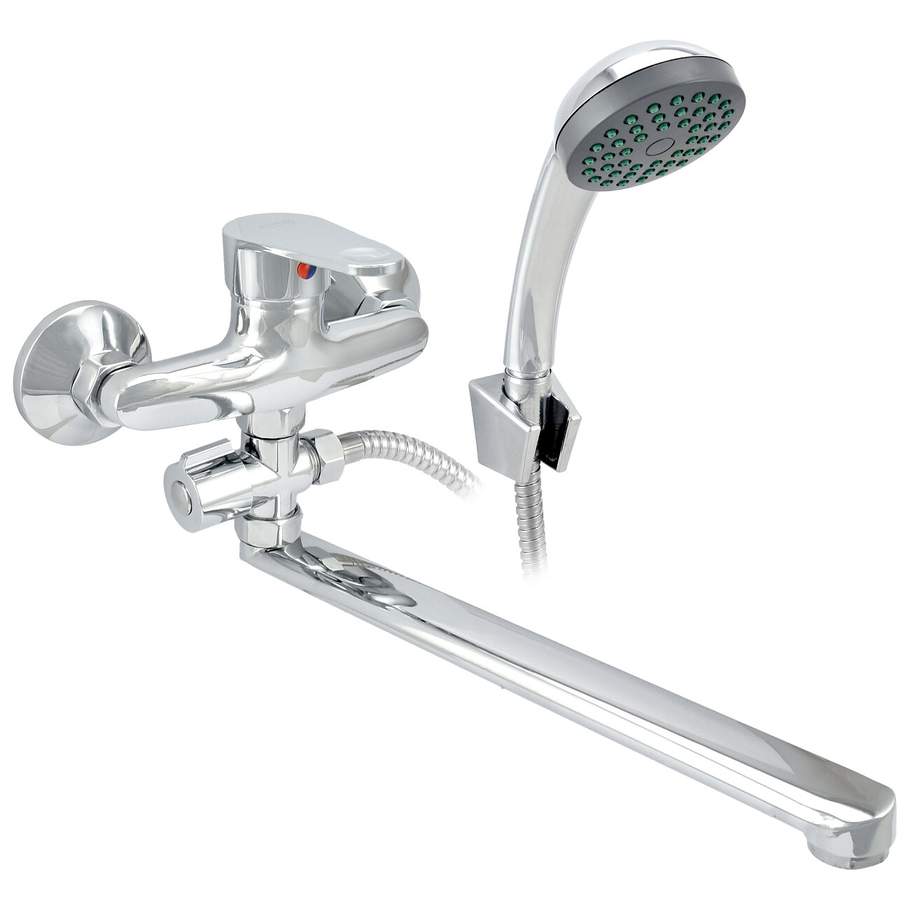 Смеситель для ванны однорычажный с душевым гарнитуром хром Istok life Standard 0402.418 - изображение 3