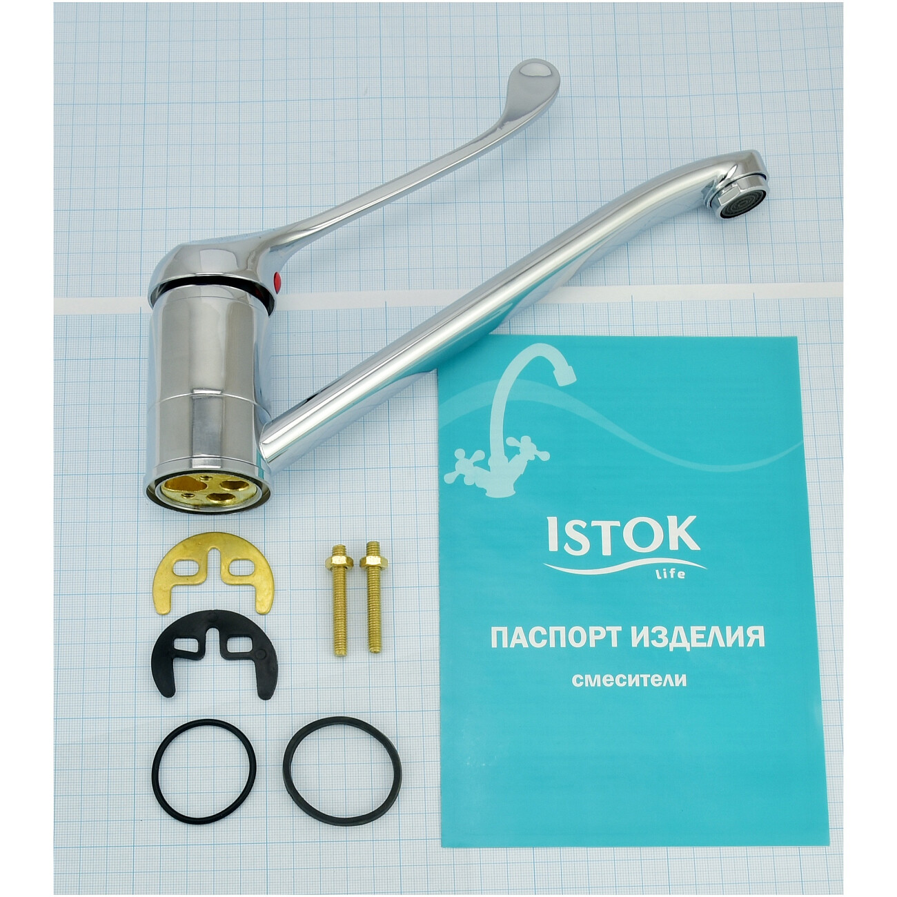 Смеситель для кухни локтевой хром Istok life Standard 0402.733 - изображение 8