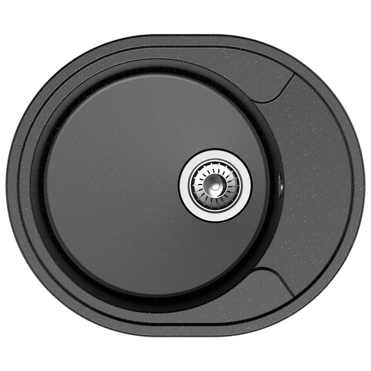 Мойка кухонная черная Reflection Allonge RF0658BL - изображение 5