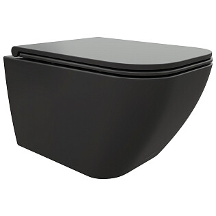 Унитаз подвесной безободковый черный матовый Cerutti SPA MIMI Aria MB CT8920