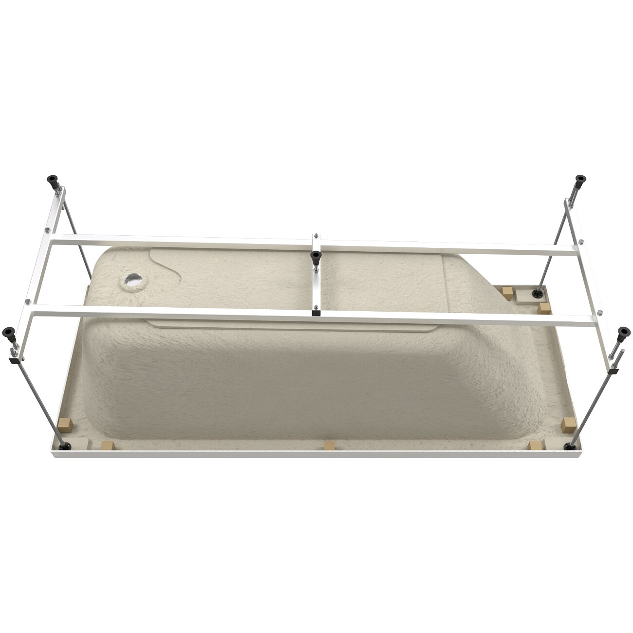 Ванна акриловая 150х70 см с каркасом белая Stworki "Ларвик" VN-732758 - изображение 10