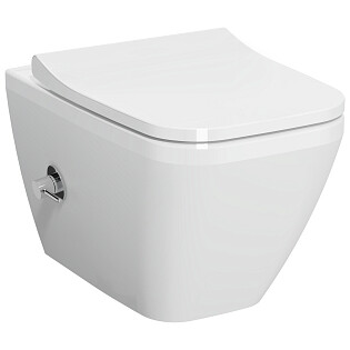 Унитаз подвесной с биде и встроенным смесителем белый Vitra Integra Square 7082B003-7209