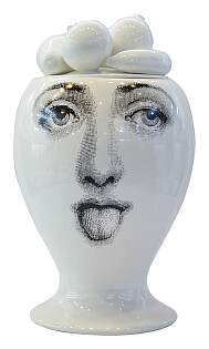 Ваза декоративная белая с крышкой &quot;Пьеро Форназетти&quot; Raccolto White