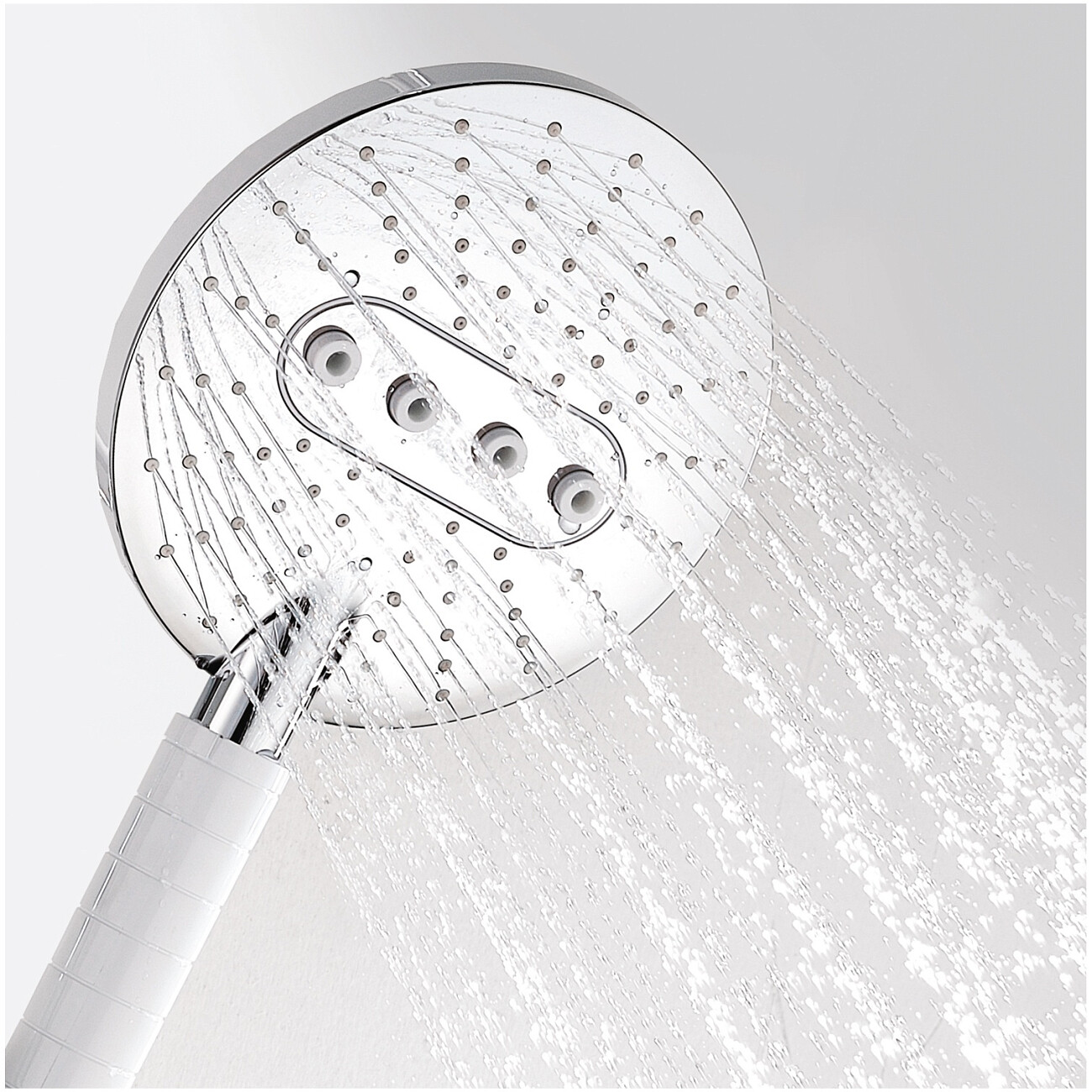 Душевая стойка с держателем белая, хром Wasserkraft A044 - изображение 5