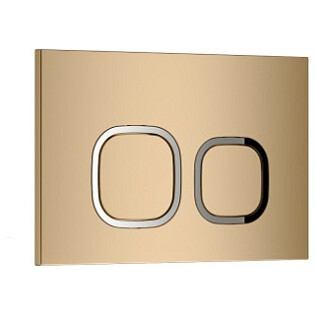 Кнопка смыва двойная механическая золотая CR01GD Ceruttispa CT9716