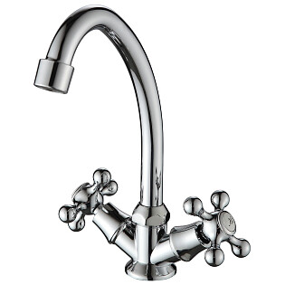 Смеситель для кухни двухвентильный хром Ammore A5081