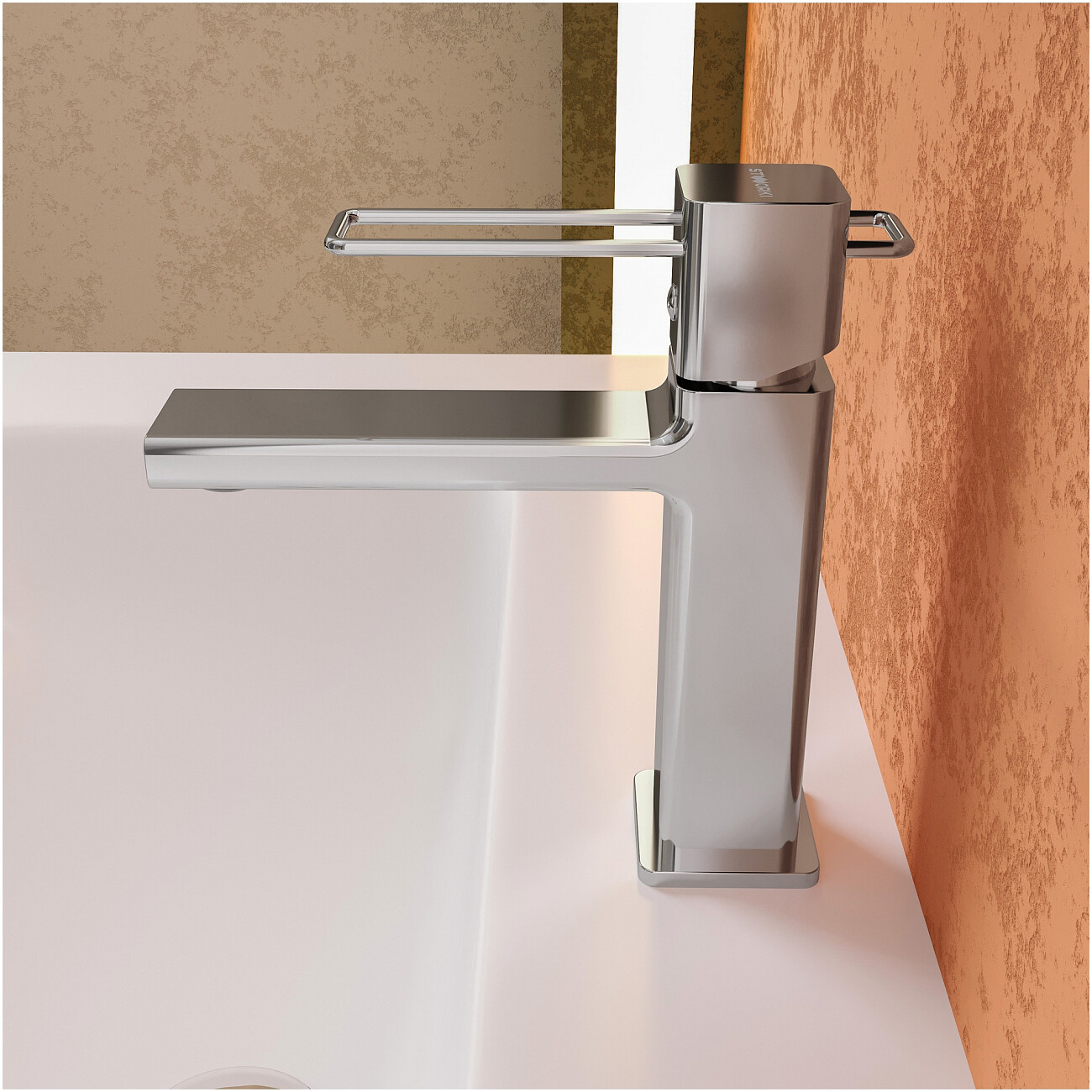 Смеситель для раковины однорычажный хром Stworki "Брамминг" S40010CR - изображение 7