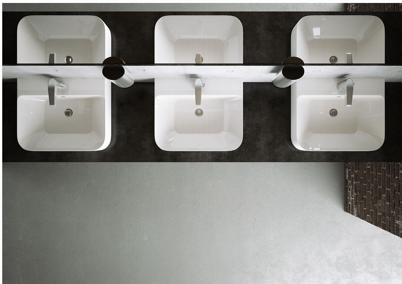 Раковина накладная керамическая прямоугольная 48х55 см белая Stworki 3054-KL - изображение 10