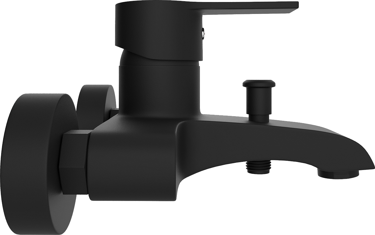 Смеситель для ванны с душем черный Mega Snow MG-SH01-B - изображение 10