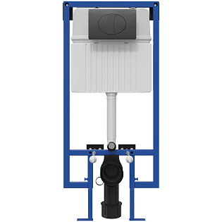 Система инсталляции для унитазов Stworki 510162 с черной матовой кнопкой 575792
