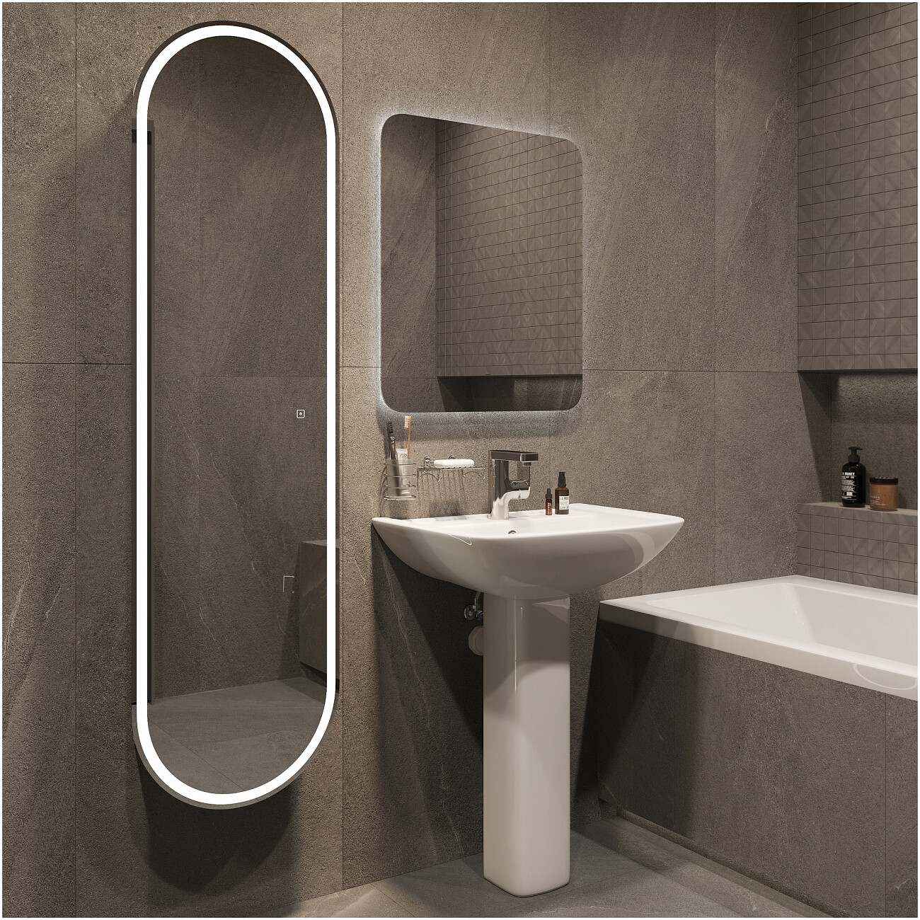 Раковина фаянсовая 63 см с пьедесталом белая Diwo "Ярославль" 0115 - изображение 2