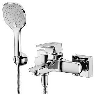 Душевой комплект с лейкой и коротким изливом хром Wasserkraft Salm 2701