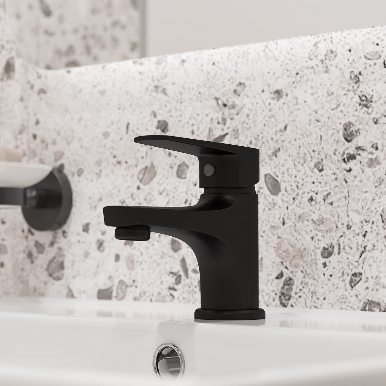 Смеситель для раковины однорычажный черный Stworki "Орхус" OR-01b - изображение 6