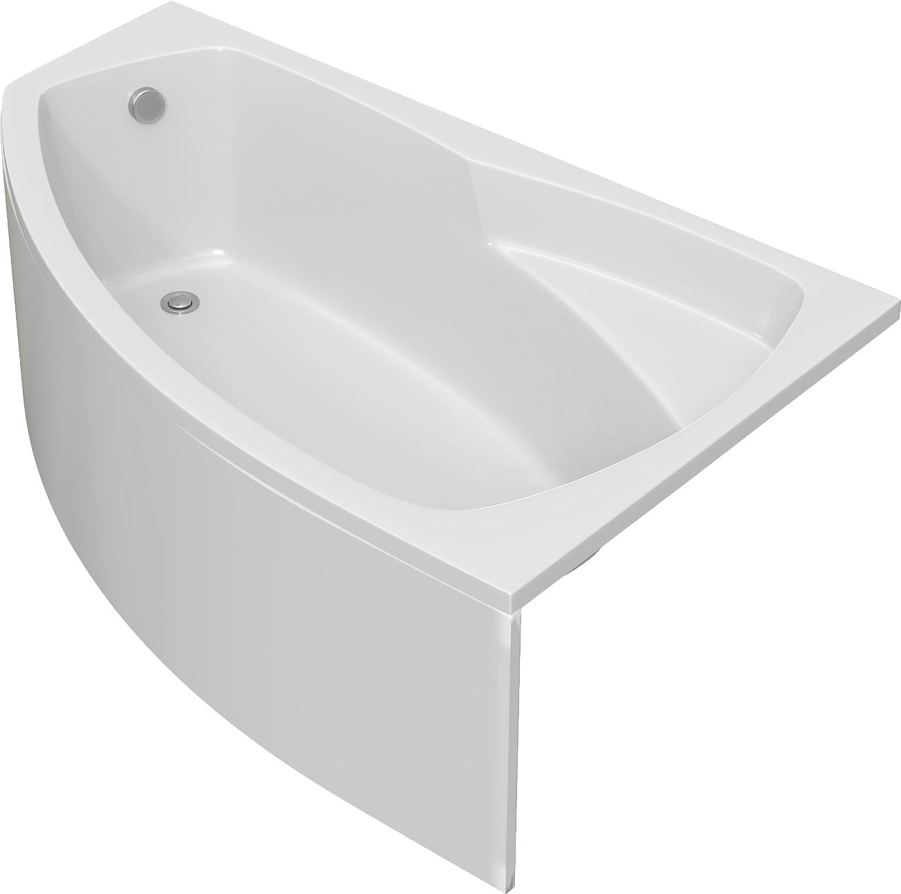 Ванна акриловая угловая с каркасом 170х105 см белая Stworki "Монтре" R Mn1700R - изображение 8
