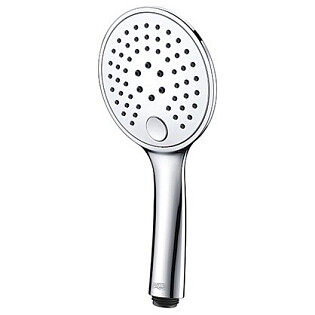 Лейка для ручного душа круглая с 3 режимами 12 см хром Wasserkraft A060