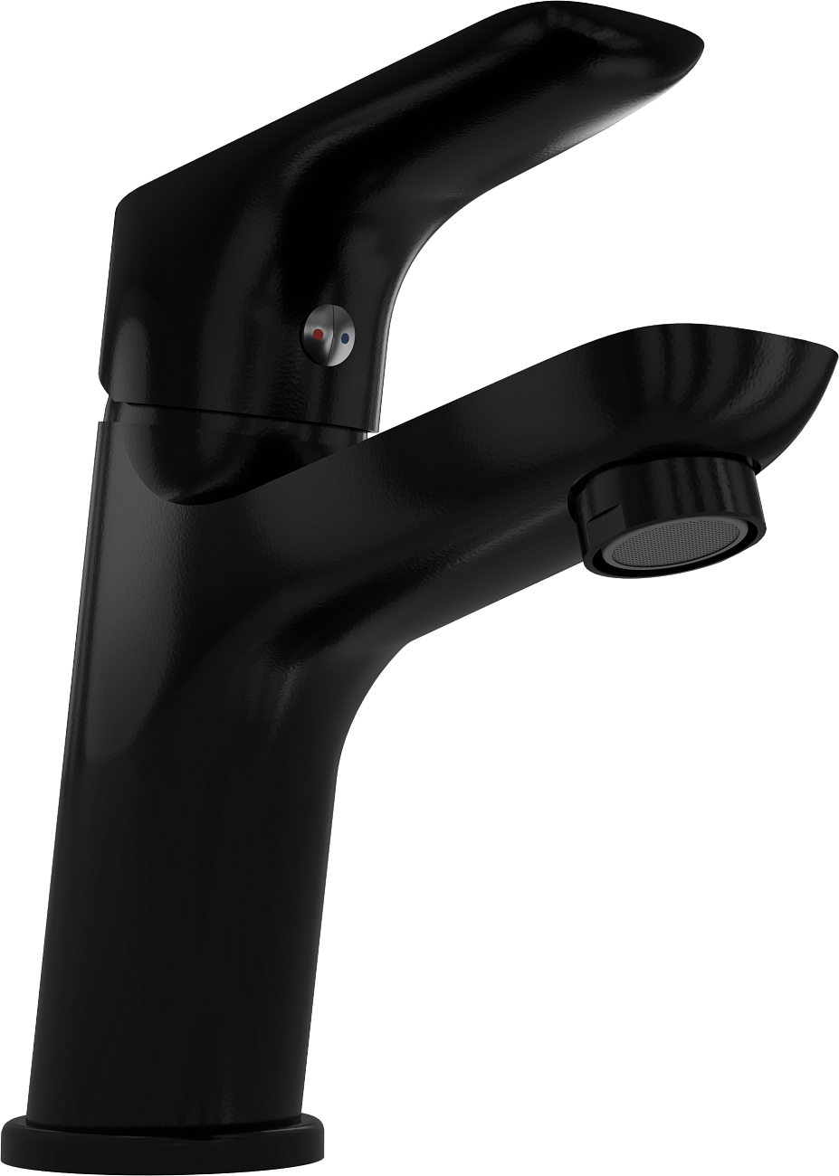 Смеситель для раковины однорычажный черный Stworki "Малвик" HFMA21300 - изображение 10