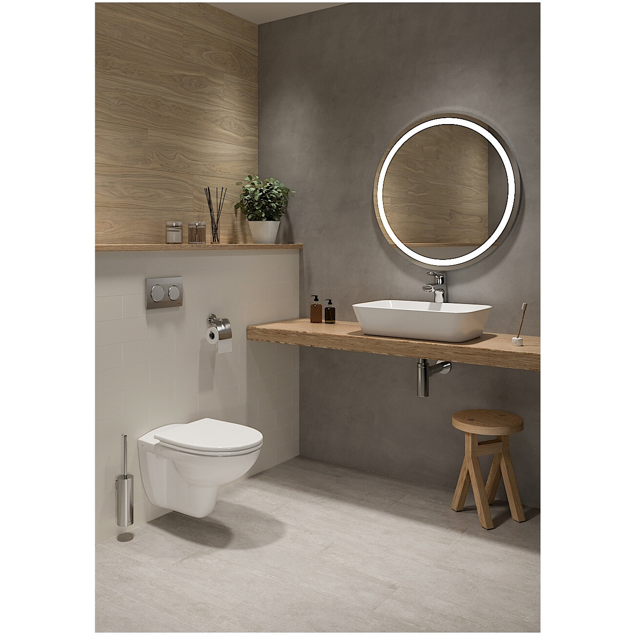 Унитаз подвесной с инсталляцией и кнопкой смыва хром Vitra S10 Spinflush 9842B003-7206 - изображение 2