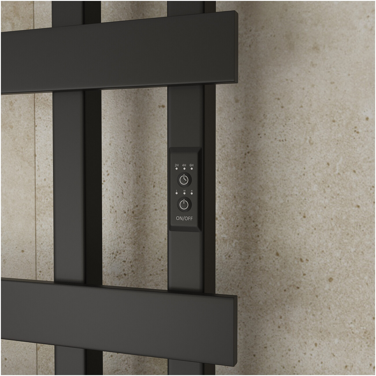 Полотенцесушитель электрический 70х50 см черный Ewrika "Медея" LX 4657819952899 - изображение 8