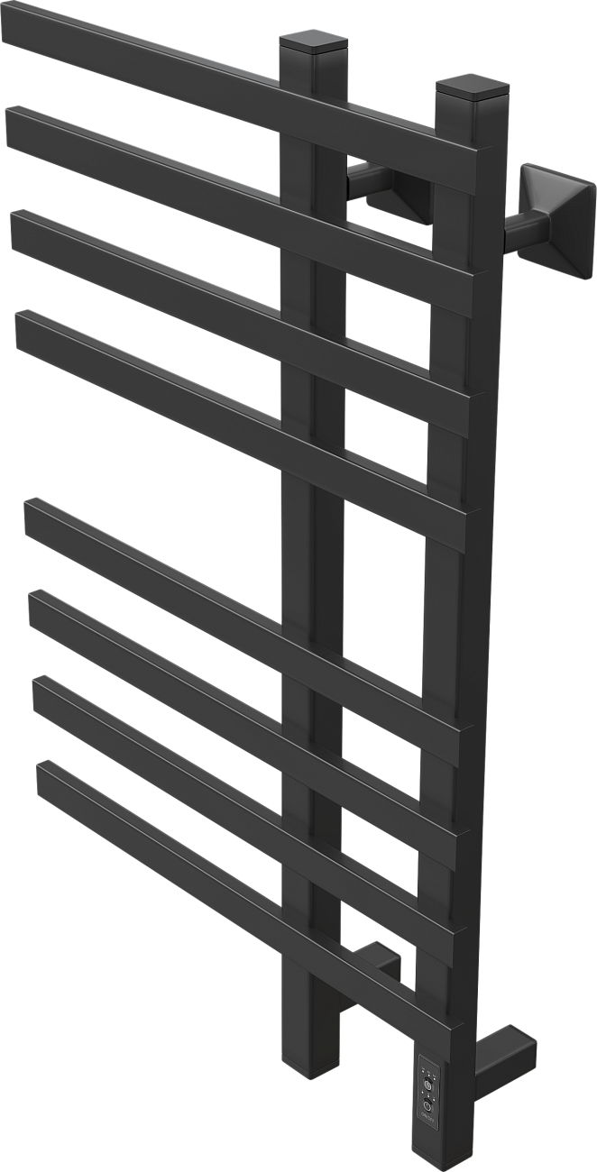 Полотенцесушитель электрический 80х50 см черный Ewrika "Медея" LT 4657771779046 - изображение 6