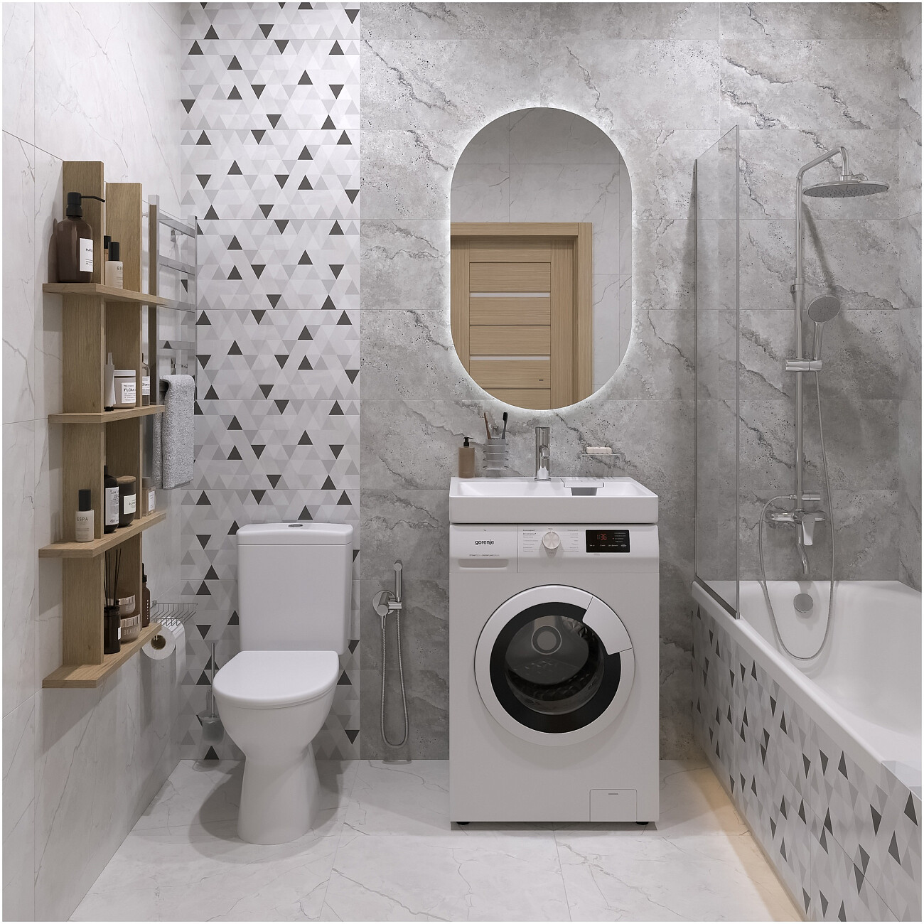 Раковина на стиральную машину 60х50 см белая Diwo "Коломна" RnDKS-50 - изображение 6