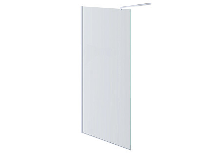 Душевая перегородка с держателем 100x200 см прозрачная, черная Walk in AQ WIW 10020BL