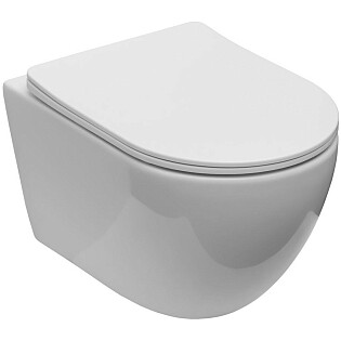 Унитаз подвесной безободковый керамический белый Creto Logan L5 1005-001-L1W