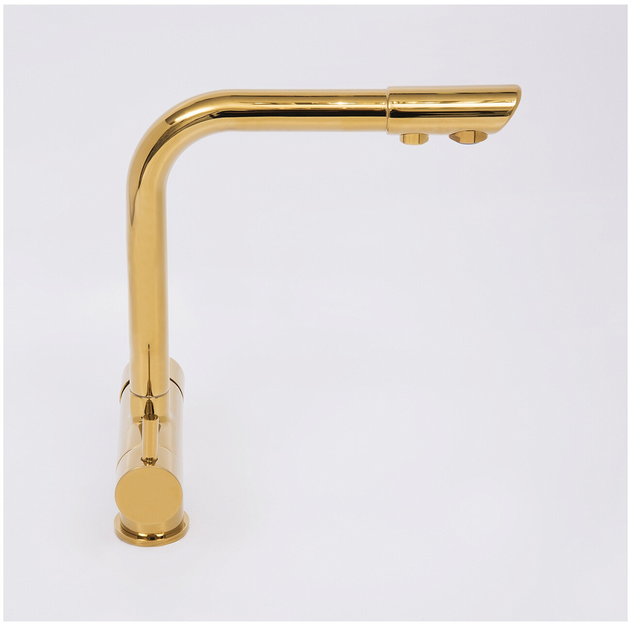Смеситель для кухни под фильтр из латуни золотой Wasserkraft A8377 - изображение 8