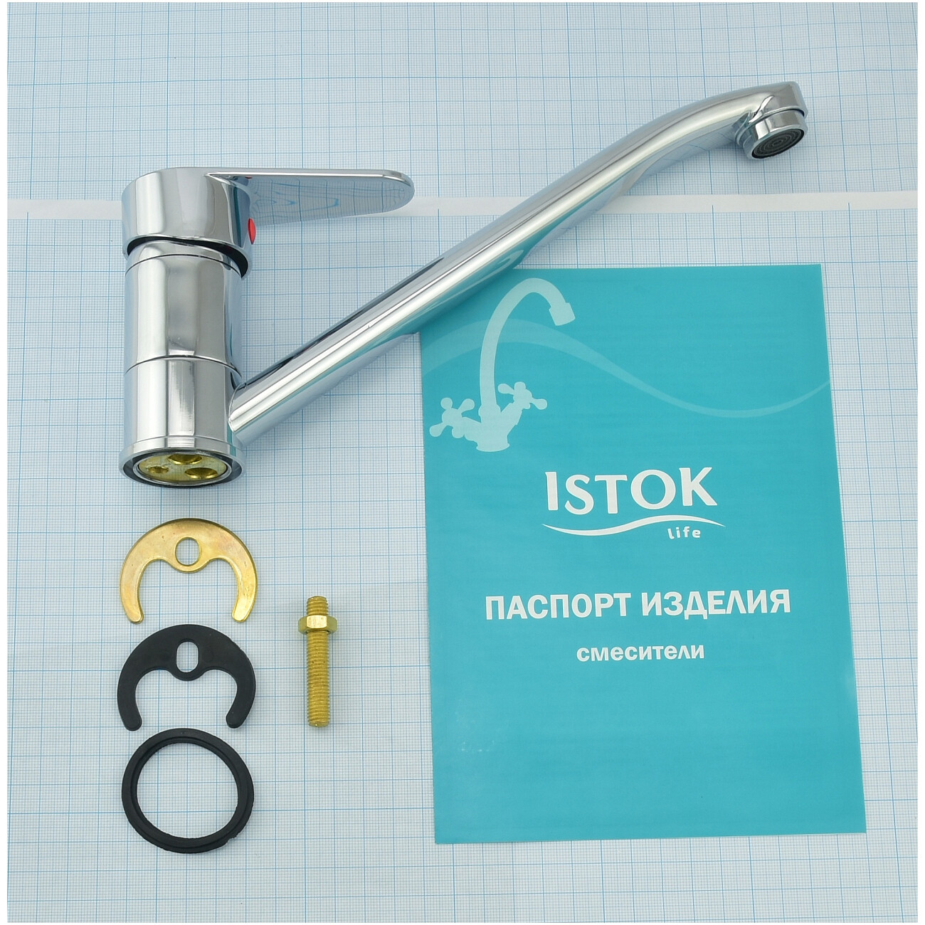 Смеситель для кухни однорычажный хром Istok life Standard 0402.716 - изображение 9