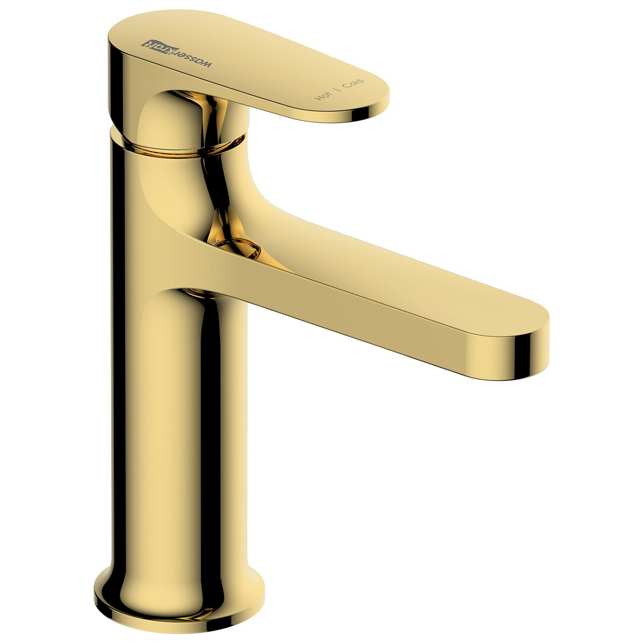 Смеситель для раковины из латуни золотой Wasserkraft 2103 - изображение 3