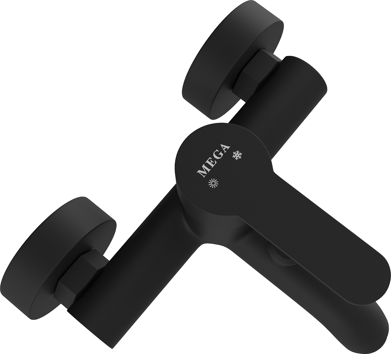 Смеситель для ванны с душем черный Mega City MG-ZRV103-B - изображение 9