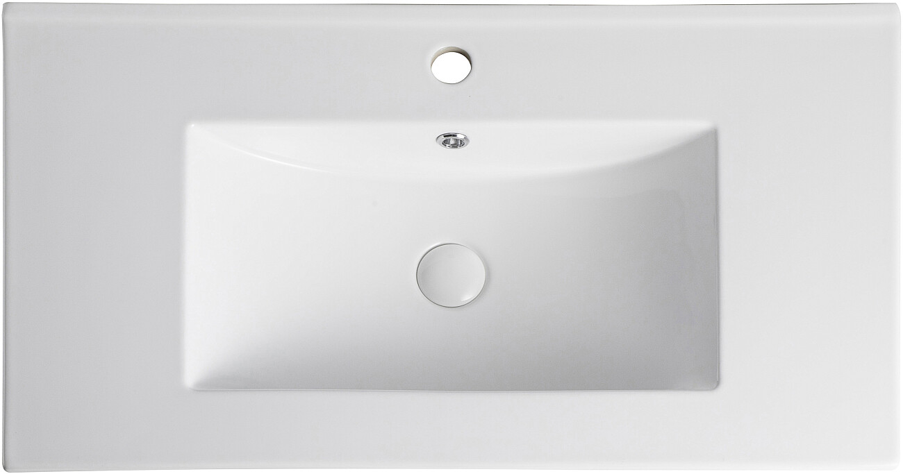 Раковина накладная фарфоровая прямоугольная 46,5х81,5 см белая Stworki "Ольтен" OLT-03kv - изображение 3