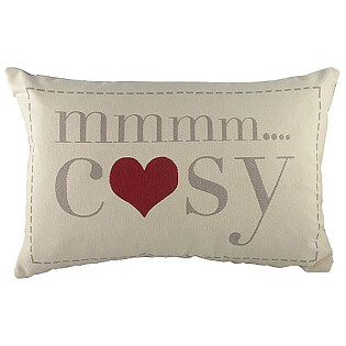 Подушка с надписью Cozy