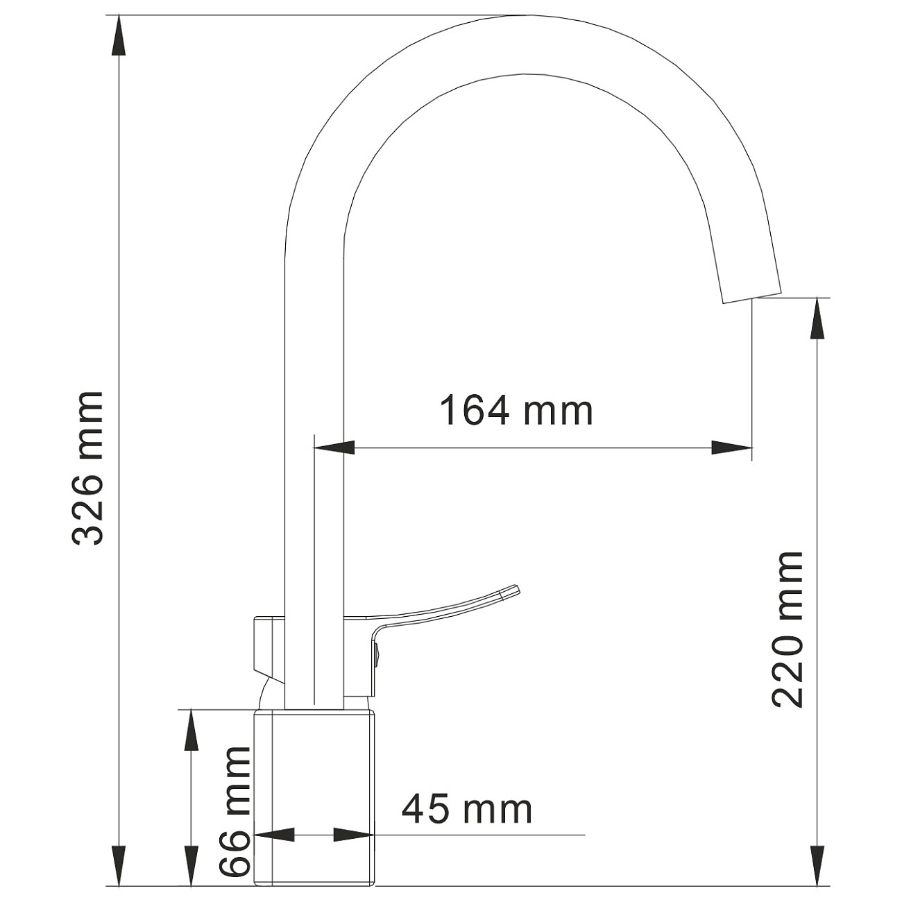 Смеситель для кухни из латуни белый Wasserkraft 1067W - изображение 11