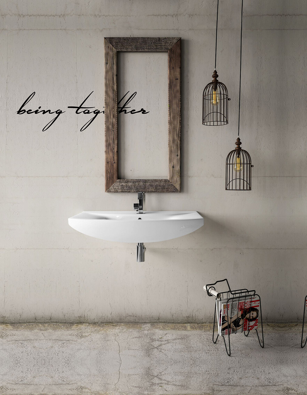 Раковина подвесная керамическая полукруглая 51х97 см белая Stworki 6095-KL - изображение 4