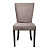 Стул обеденный с широкой спинкой коричнево-серый микровелюр Sophisticated