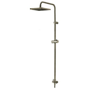 Душевая стойка с верхним душем и держателем светлая бронза Wasserkraft A040