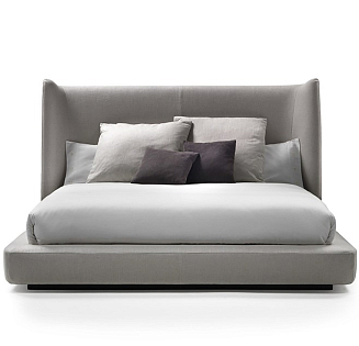 Кровать двуспальная 160х200 серая Midnight