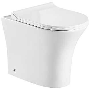 Унитаз приставной безободковый белый Cerutti SPA Bernina F CT7842