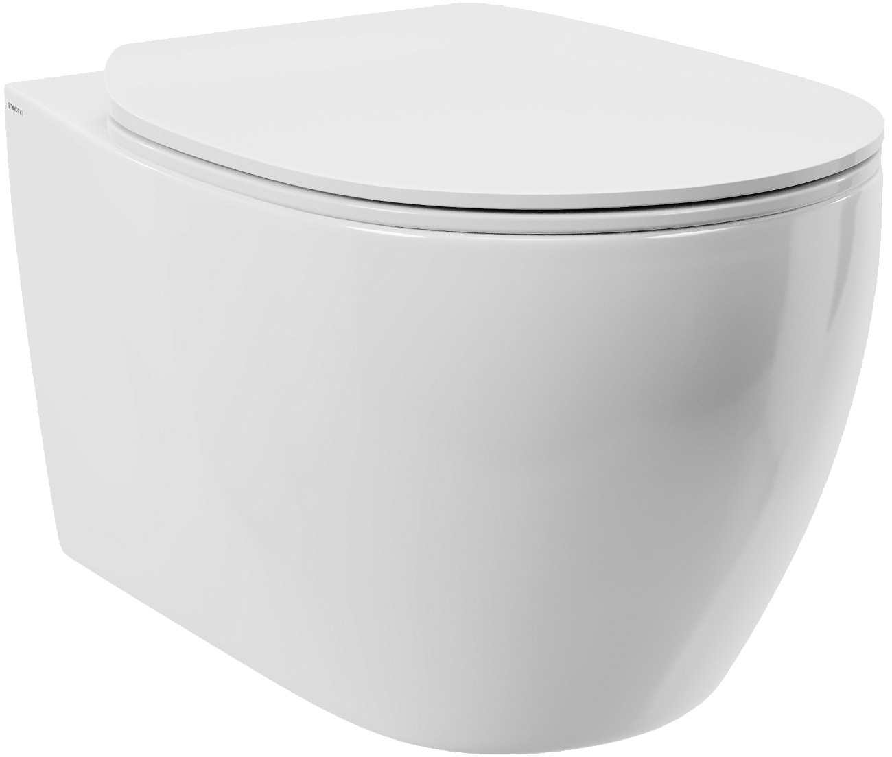 Унитаз подвесной Stworki "Муле" HDC510NWH с инсталляцией и кнопкой смыва Tece Now 9400414 - изображение 4