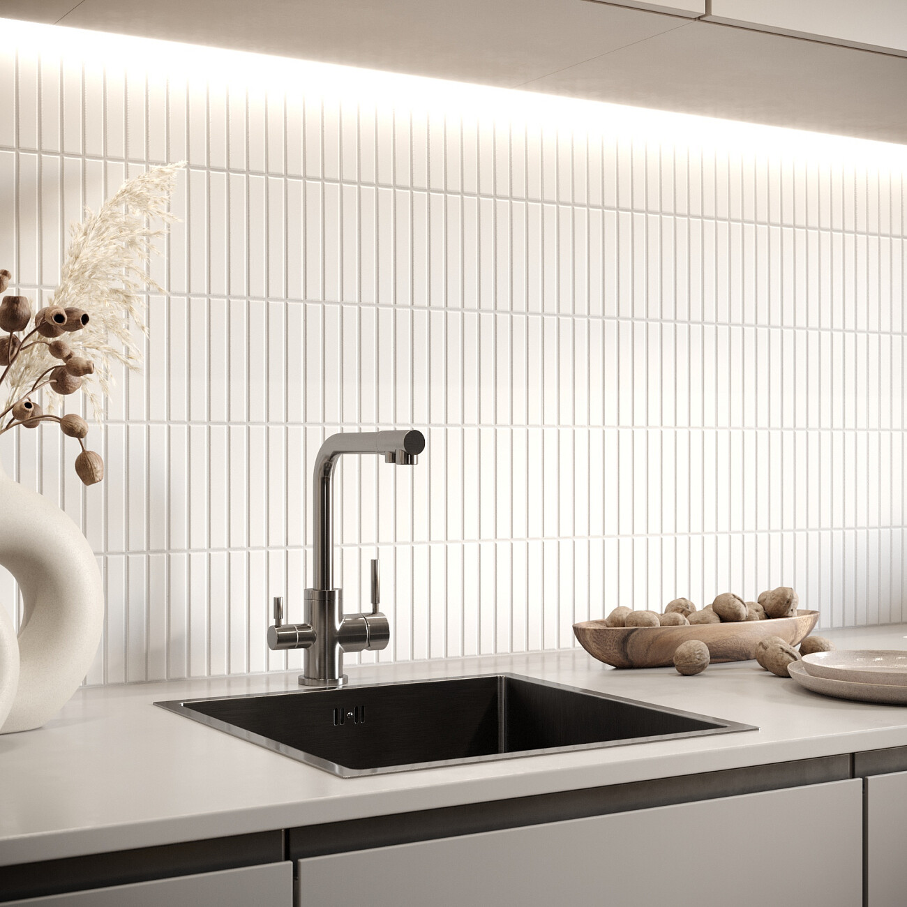 Смеситель для кухни однорычажный с изливом для фильтрованной воды черный Domaci "Равенна" DCB 3003N - изображение 4